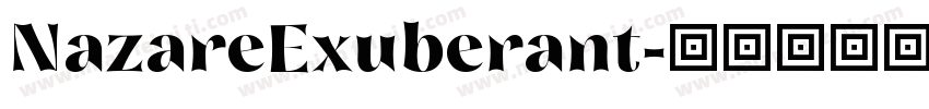NazareExuberant字体转换