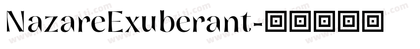 NazareExuberant字体转换