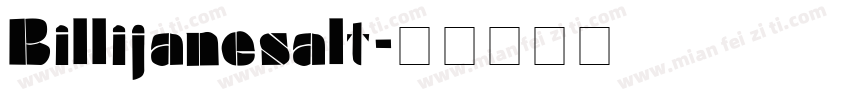 Billijanesalt字体转换
