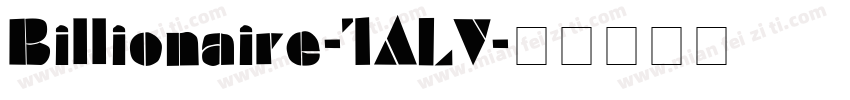 Billionaire-7ALV字体转换