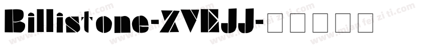 Billistone-ZVEJJ字体转换