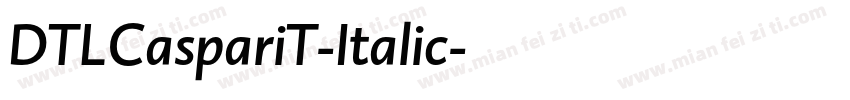 DTLCaspariT-Italic字体转换