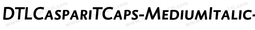 DTLCaspariTCaps-MediumItalic字体转换