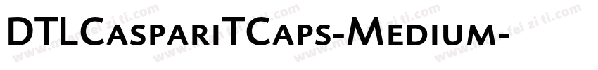 DTLCaspariTCaps-Medium字体转换