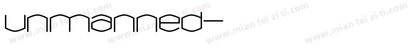 unmanned字体转换