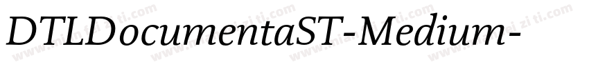 DTLDocumentaST-Medium字体转换