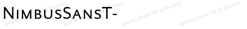 NimbusSansT字体转换