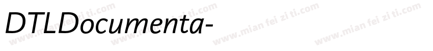 DTLDocumenta字体转换