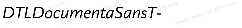 DTLDocumentaSansT字体转换