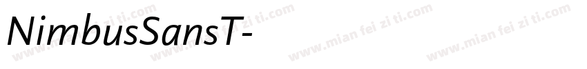 NimbusSansT字体转换