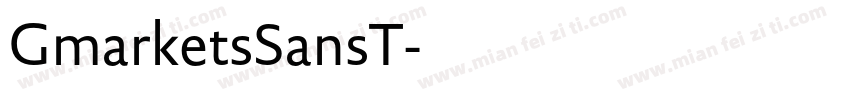 GmarketsSansT字体转换