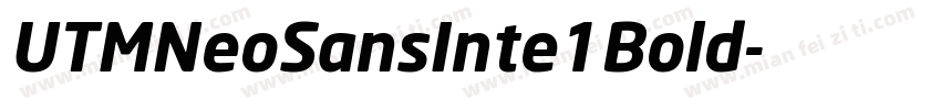 UTMNeoSansInte1Bold字体转换