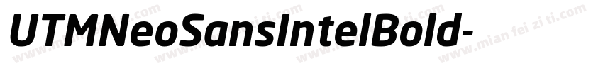 UTMNeoSansIntelBold字体转换