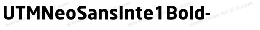 UTMNeoSansInte1Bold字体转换