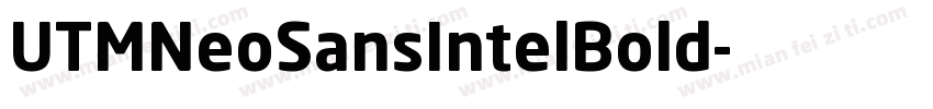 UTMNeoSansIntelBold字体转换