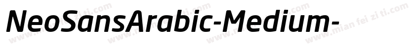NeoSansArabic-Medium字体转换
