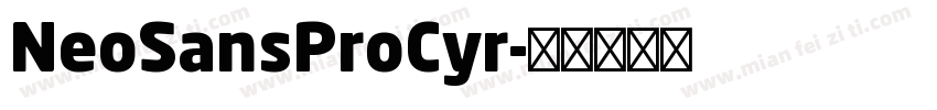 NeoSansProCyr字体转换