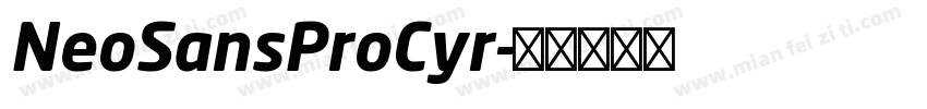 NeoSansProCyr字体转换