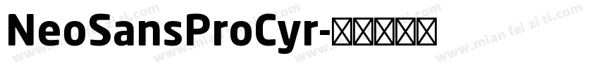 NeoSansProCyr字体转换