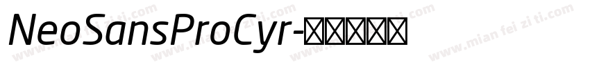 NeoSansProCyr字体转换