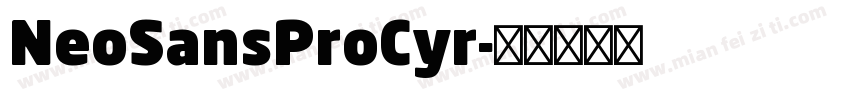 NeoSansProCyr字体转换