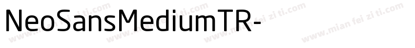 NeoSansMediumTR字体转换
