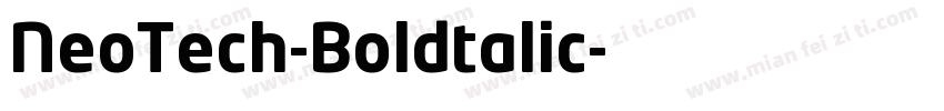 NeoTech-Boldtalic字体转换