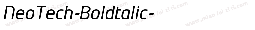 NeoTech-Boldtalic字体转换