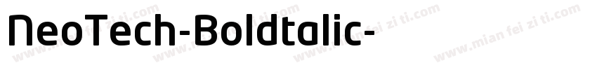NeoTech-Boldtalic字体转换