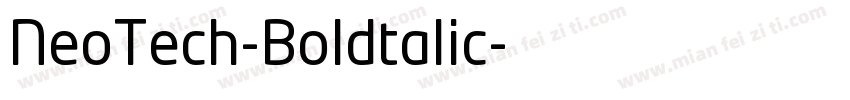 NeoTech-Boldtalic字体转换