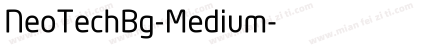 NeoTechBg-Medium字体转换