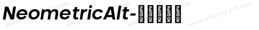 NeometricAlt字体转换