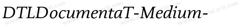 DTLDocumentaT-Medium字体转换