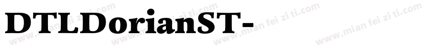 DTLDorianST字体转换