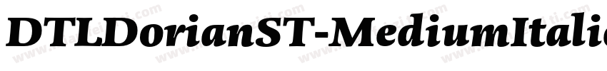 DTLDorianST-MediumItalic字体转换