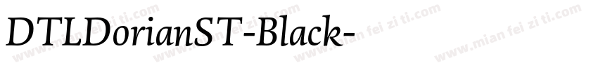 DTLDorianST-Black字体转换