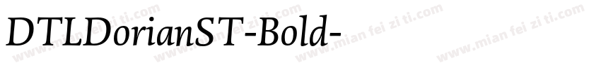 DTLDorianST-Bold字体转换
