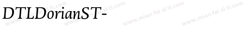 DTLDorianST字体转换