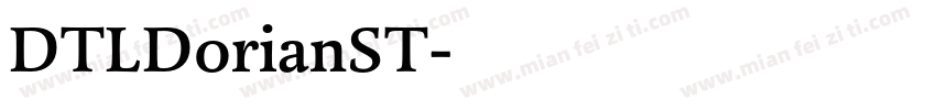 DTLDorianST字体转换