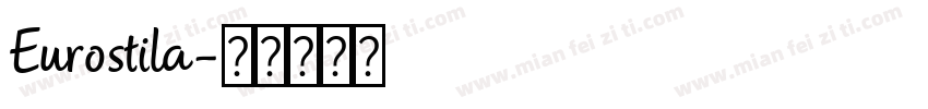 Eurostila字体转换