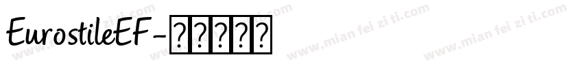 EurostileEF字体转换