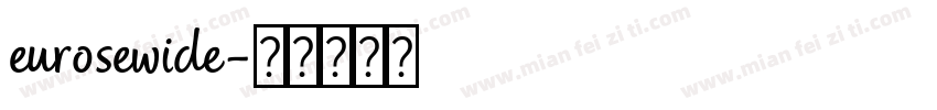 eurosewide字体转换