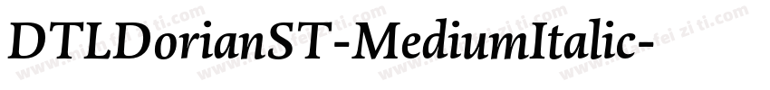 DTLDorianST-MediumItalic字体转换