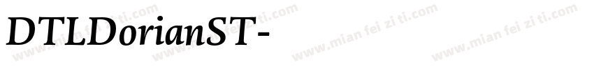 DTLDorianST字体转换