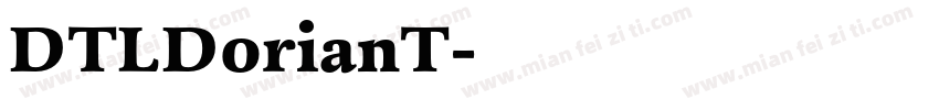 DTLDorianT字体转换