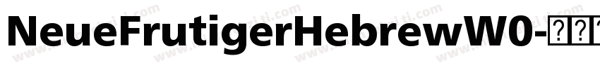 NeueFrutigerHebrewW0字体转换