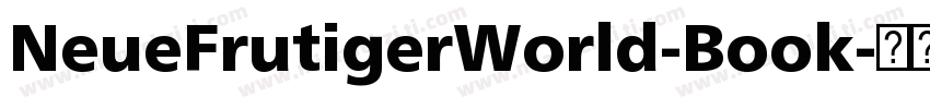 NeueFrutigerWorld-Book字体转换
