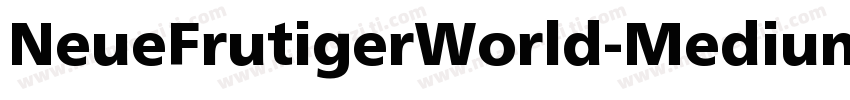 NeueFrutigerWorld-Medium字体转换