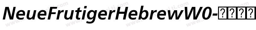 NeueFrutigerHebrewW0字体转换