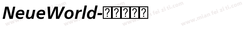 NeueWorld字体转换